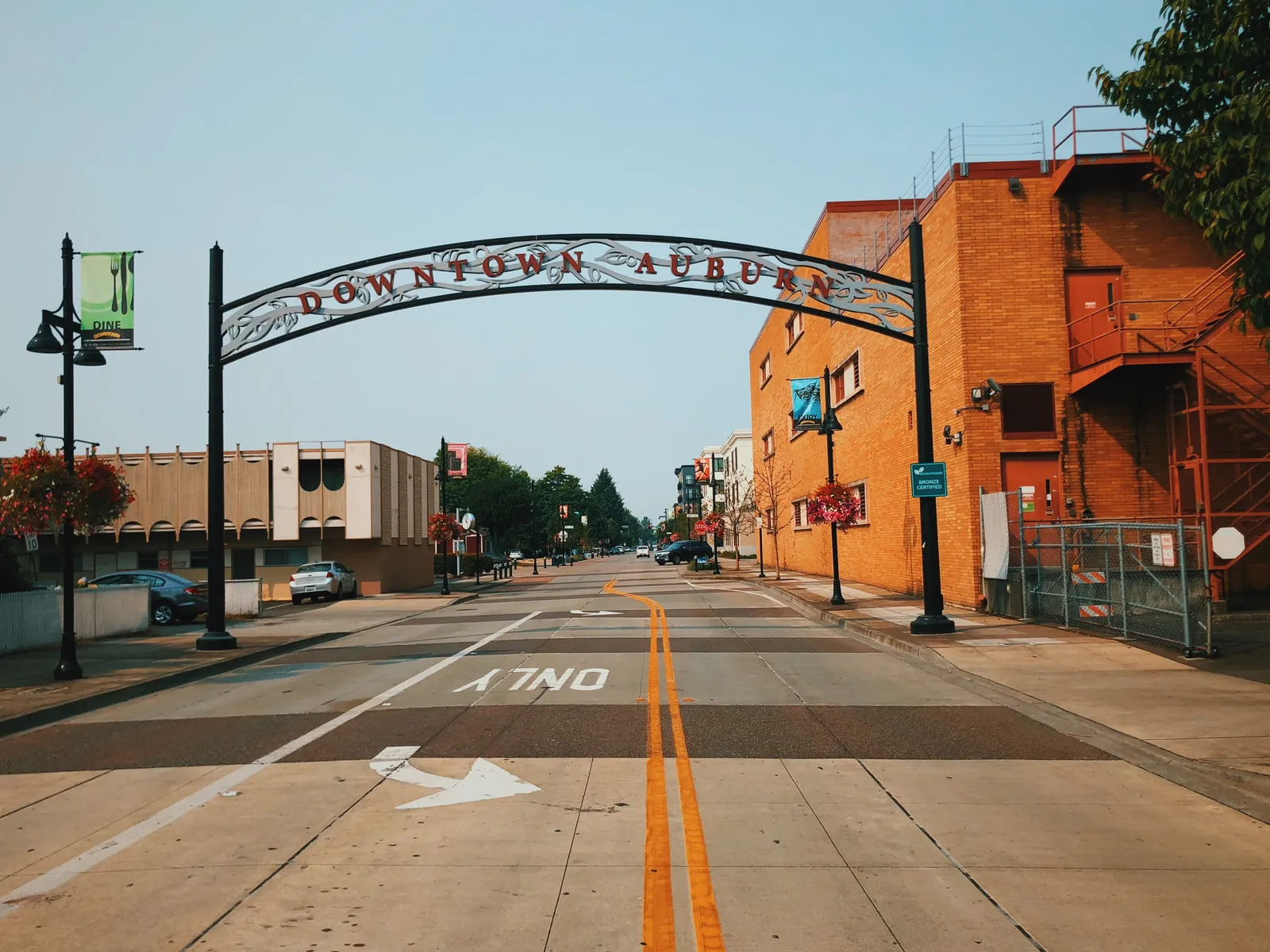 Downtown Auburn archway on Lincoln Way, California